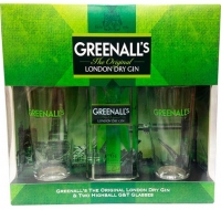 Estuche Ginebra Greenalls + Vasos, 70 cl
