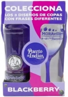 Ginebra Puerto de Indias Blackberry + Copa, 70 cl