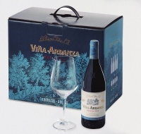 Estuche 4 bot. + Copas Via Ardanza Reserva 2012