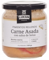 Pimientos Rellenos de Carne Asada con Setas LUKAN GOURMET