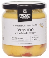 Pimientos Rellenos Vegano en Salsa de Curry LUKAN GOURMET
