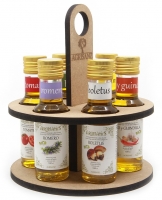 Aceitera de Madera de 6 Sabores AROMATICS