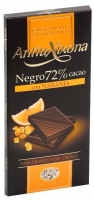 Chocolate Negro 72% con Naranja ANTIU XIXONA