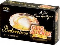 Berberechos de Noia al Natural CABO PEAS 25/35